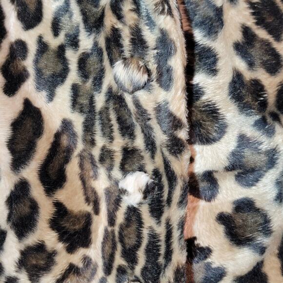 Lane Bryant Leopard Short Jacket 3/4 Sleeve Tan Black Plus Size 24 Chic Edgy - Picture 10 of 14